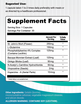ProMind Supplement Label